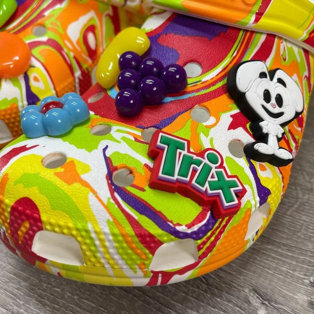 Crocs x Trix Cereal Tie Dye Classic Clog Mens Multi Sizes Available 207922 94S - Picture 9 of 16